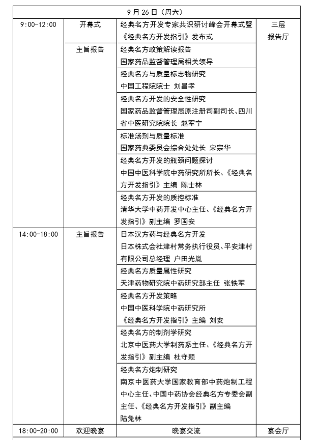 《中国实验方剂学杂志》首届专家共识研讨峰会 《中国实验方剂学杂志》首届专家共识研讨峰会
